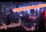 create cyberpunk city and character  music video and game music video